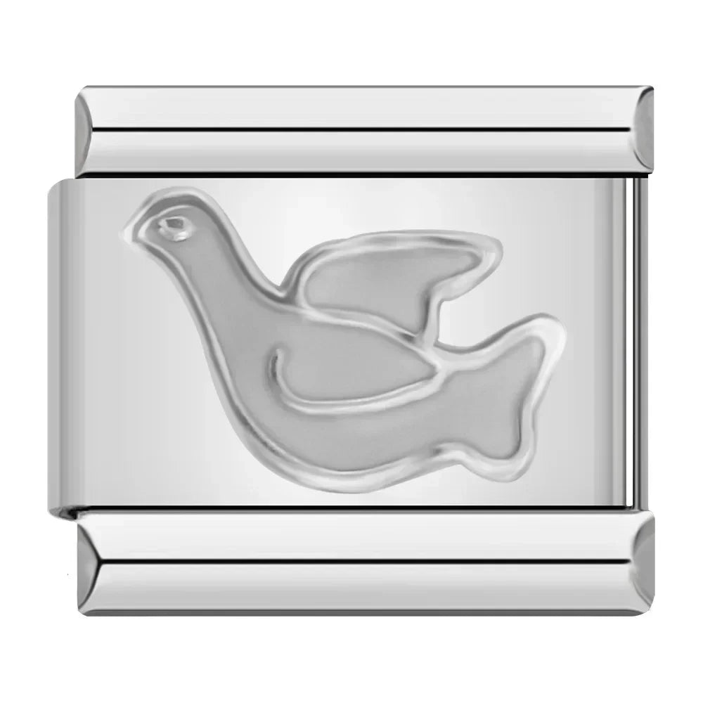 Charm Italiano Plano - Colección Símbolos y Amuletos (Cruz, Yin Yang, Moda)