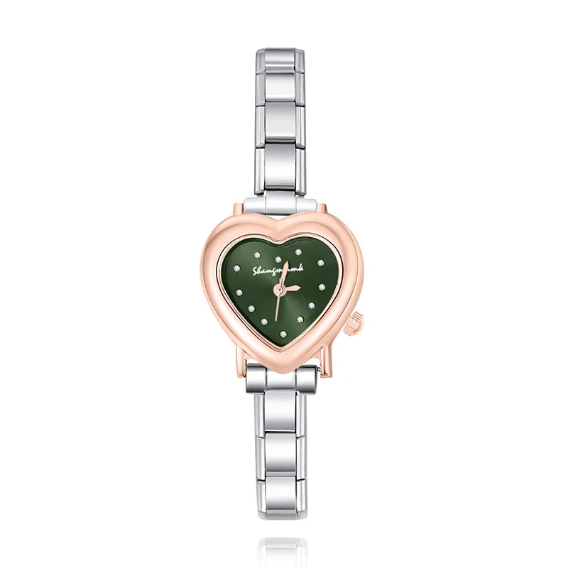 Reloj Base Modular - Diseño Corazón (Compatible con Charms 9mm)
