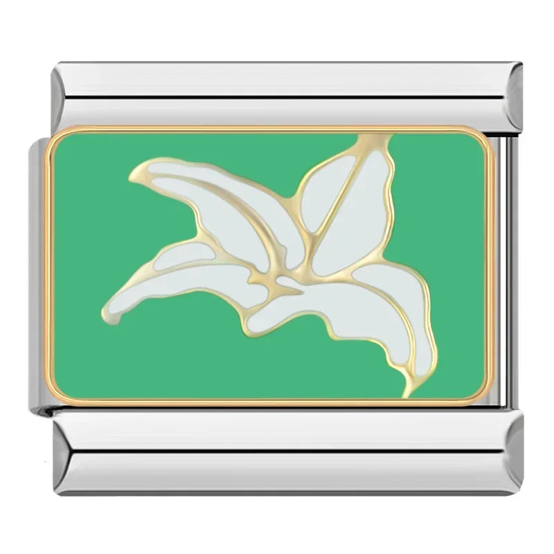 Charm Italiano Plano - Colección Flores del Mundo (El Jardín Definitivo)