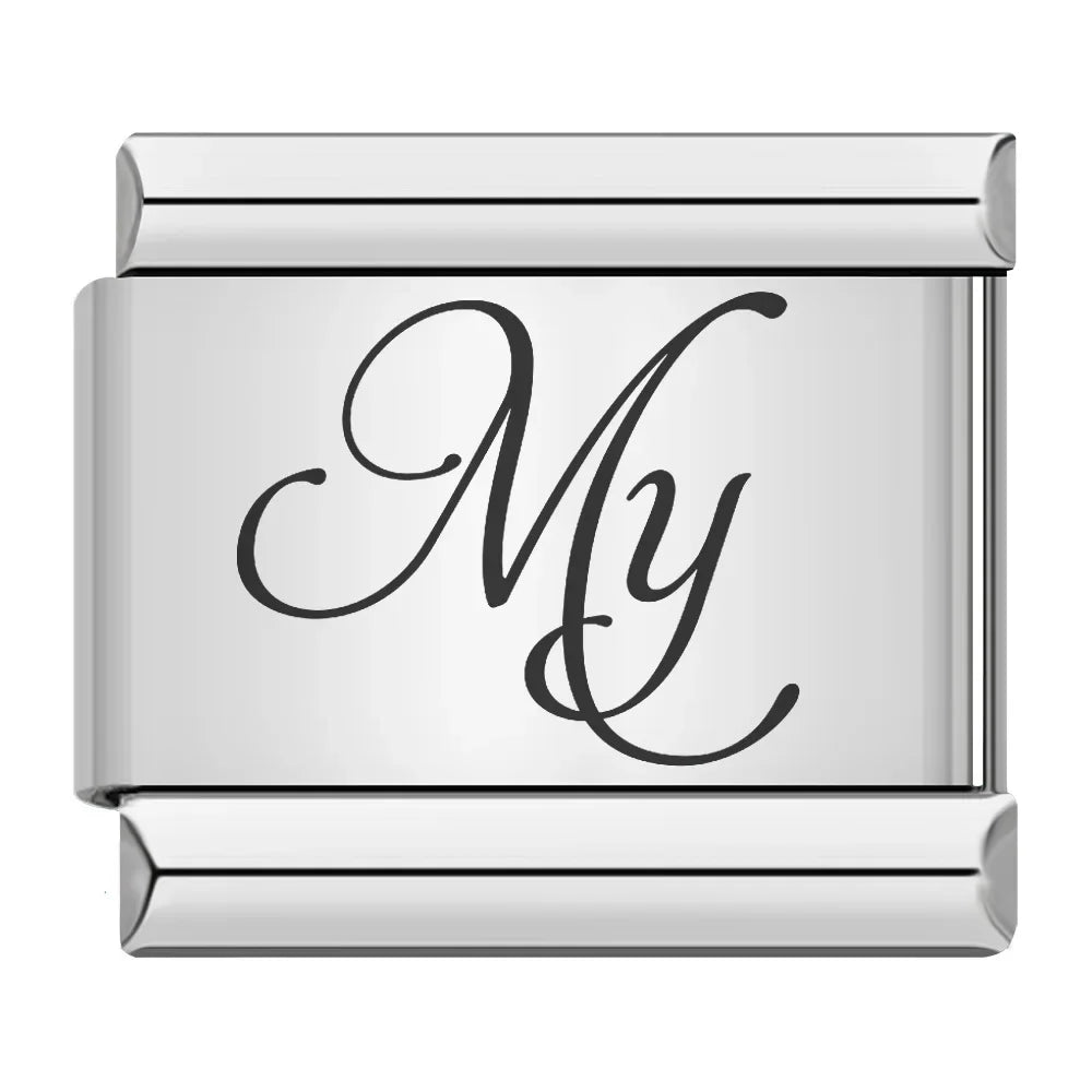 Charm Italiano Plano - Colección Lazos Familiares y Memoria (Homenaje Eterno)