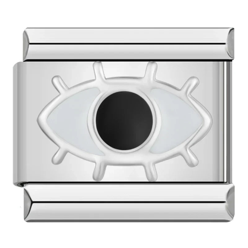 Charm Italiano Plano - Colección Símbolos y Amuletos (Cruz, Yin Yang, Moda)