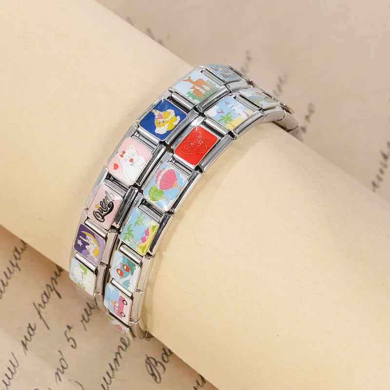 Charm Italiano Plano - Colección Paisajes y Aventura (Montaña, Playa, Surfing)