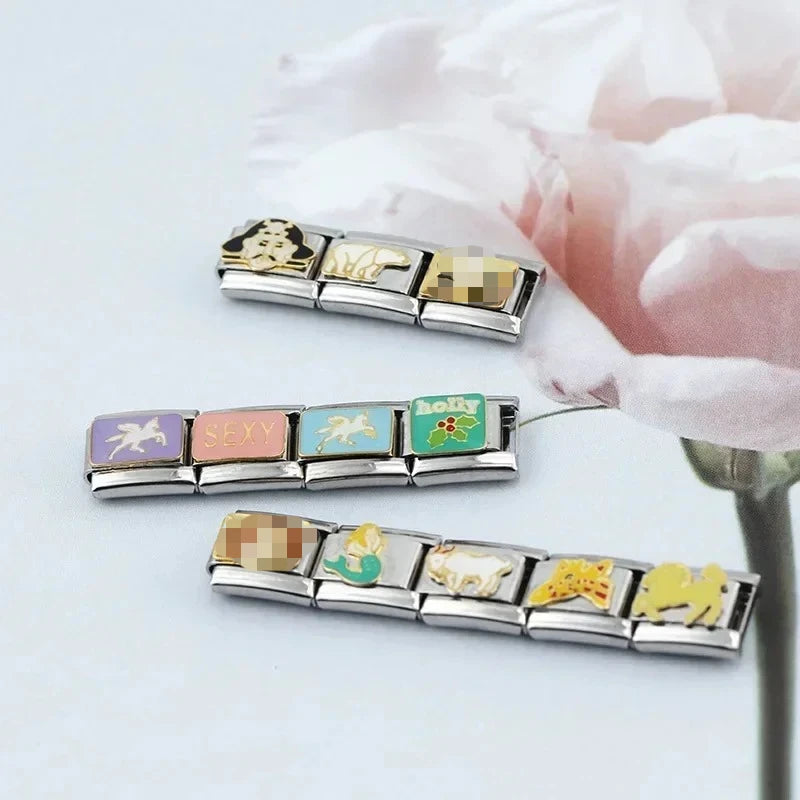 Charm Italiano Plano - Colección Favoritos (Mascotas, Fantasía y Mensajes)