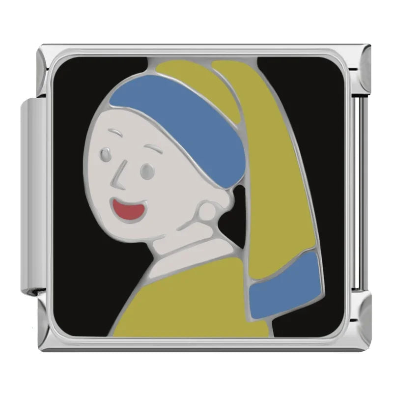 Charm Italiano Plano - Colección Arte Moderno (Retratos, Parejas y Siluetas)