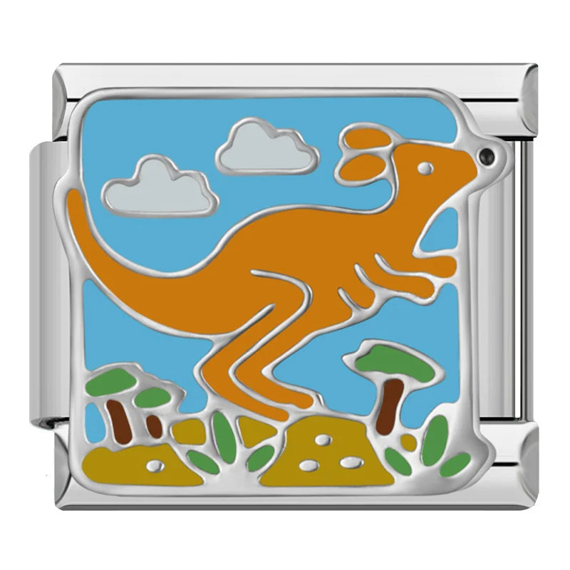 Charm Italiano Plano - Colección Vuelta al Mundo (Viajes y Souvenirs)