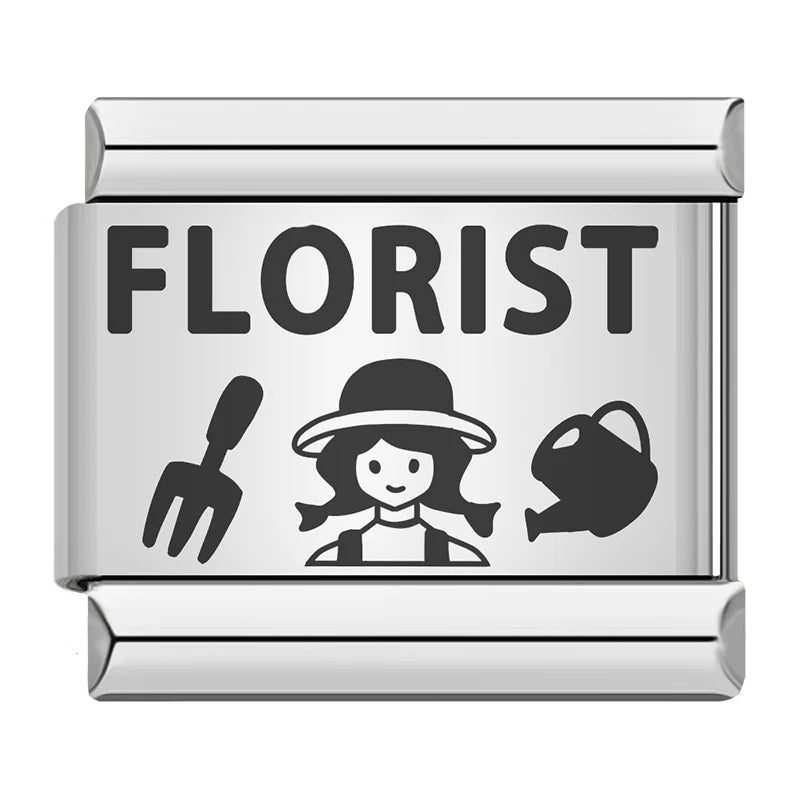 Charm Italiano Plano - Colección Orgullo Profesional (Doctor, Abogado, Profesor)