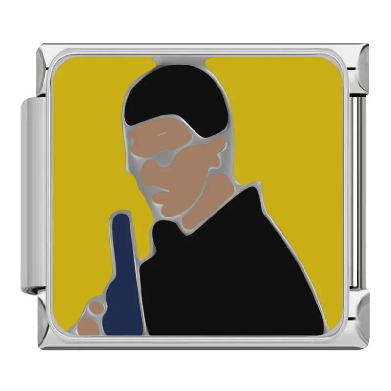 Charm Italiano Plano - Colección Arte Moderno (Retratos, Parejas y Siluetas)