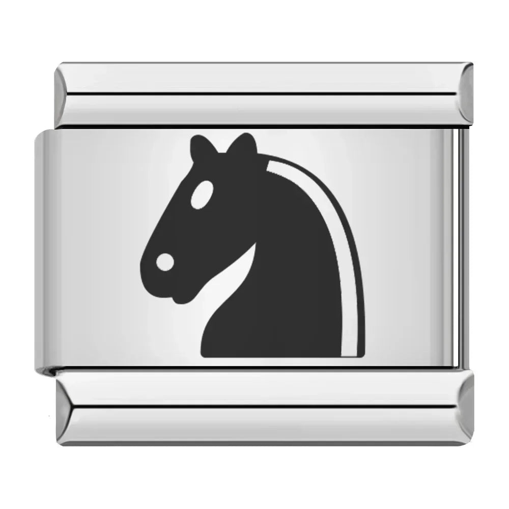 Flat Italian Charm - Chess, Games and Messages Collection (Girl Power)