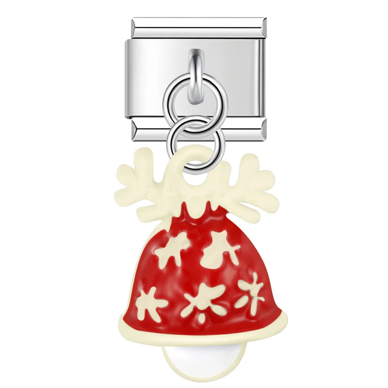 Charm Italiano Colgante - Colección Iconos Navideños (Reno, Muñeco, Árbol)