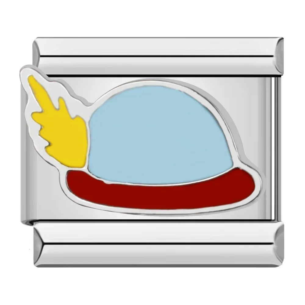 Charm Italiano Plano - Colección Primavera y Elegancia (Sombreros, Flores, Libélula)