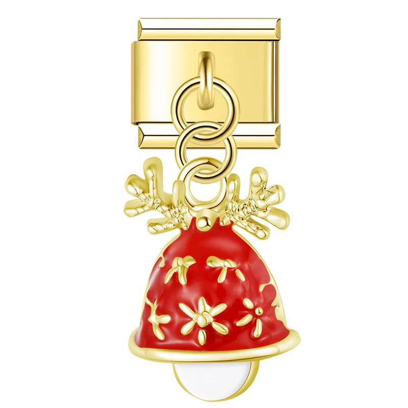 Charm Italiano Colgante - Colección Iconos Navideños (Reno, Muñeco, Árbol)