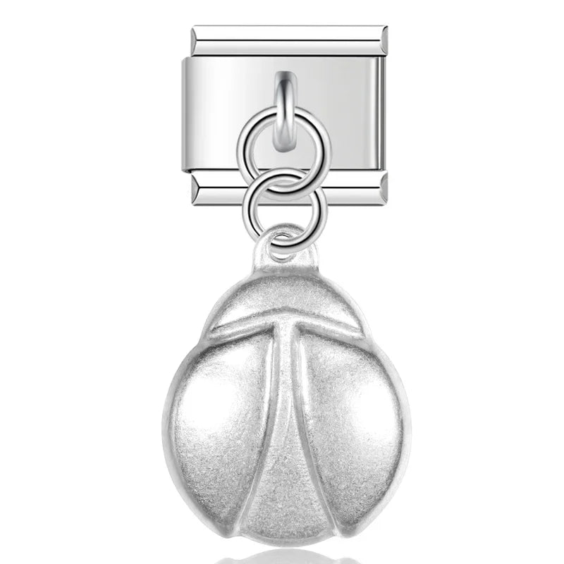 Charm Italiano Colgante - Colección Plata Texturizada (Vintage y Hobbies)