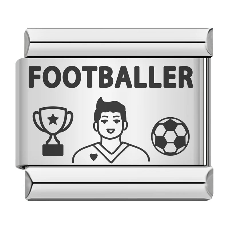 Charm Italiano Plano - Colección Orgullo Profesional 2 (Doctor, Enfermera, Músico, Ingeniero)