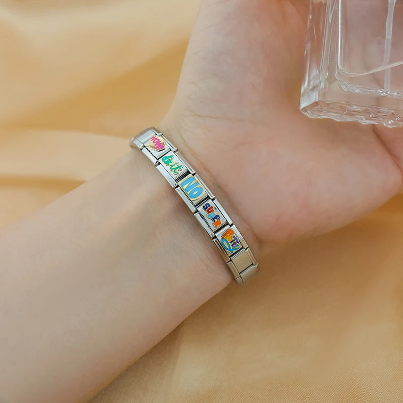 Charm Italiano Plano - Colección Mensajes con Actitud (Graffiti y Pop)