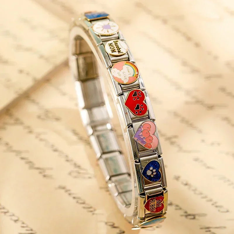 Charm Italiano Plano - Colección Sentimientos (Mascotas, Amistad y Familia)