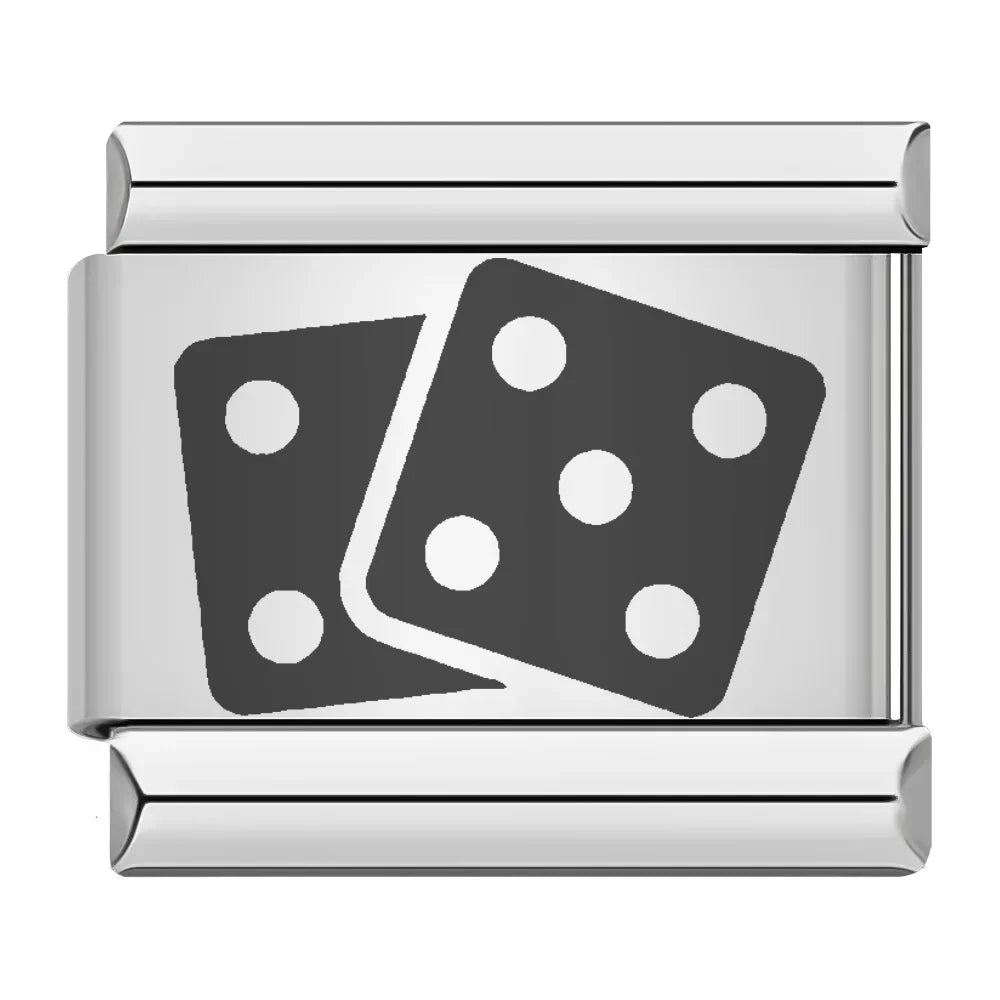 Charm Italiano Plano - Colección Casino Royale (Póker, Dados, Tragaperras)