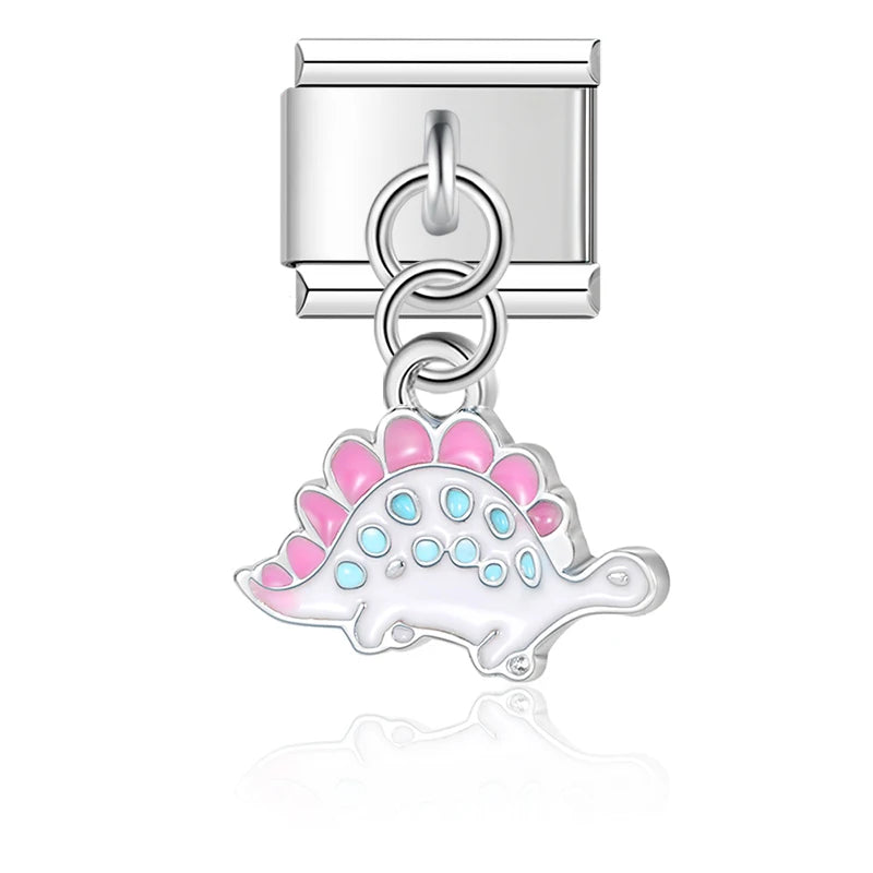 Charm Italiano Colgante - Colección Naturaleza y Familia (Niños, Flores, Luna)