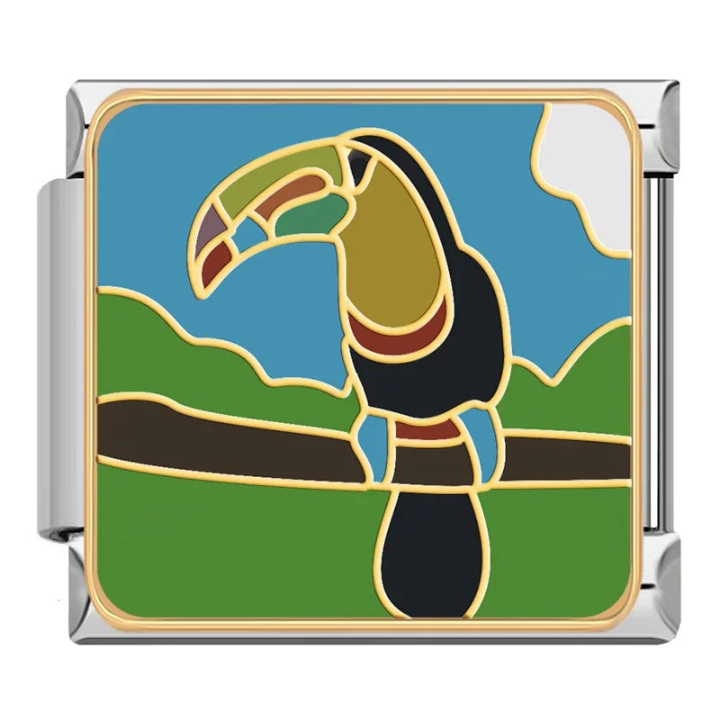 Charm Italiano Plano - Colección Viajes Exóticos (Fauna Global y Culturas)