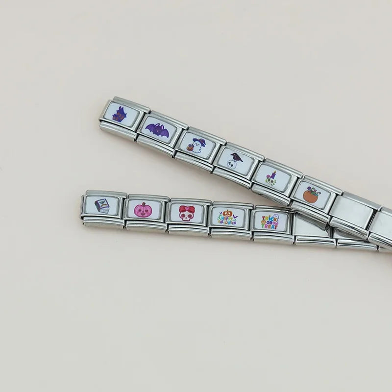 Charm Italiano Plano - Colección Halloween Pastel (Cute Spooky)