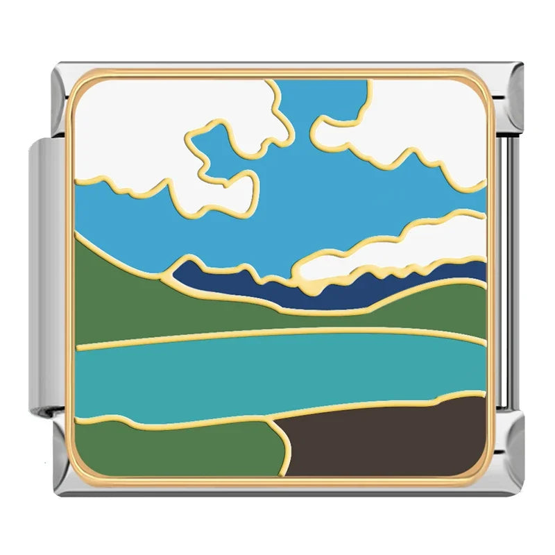 Charm Italiano Plano - Colección Viajes Exóticos (Fauna Global y Culturas)