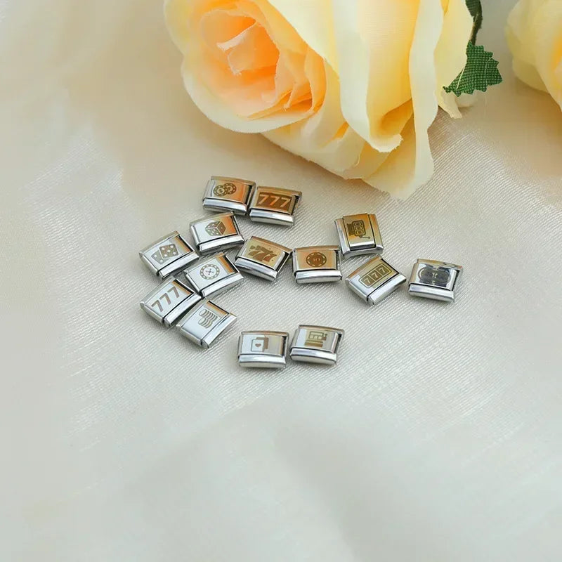 Charm Italiano Plano - Colección Casino Royale (Póker, Dados, Tragaperras)