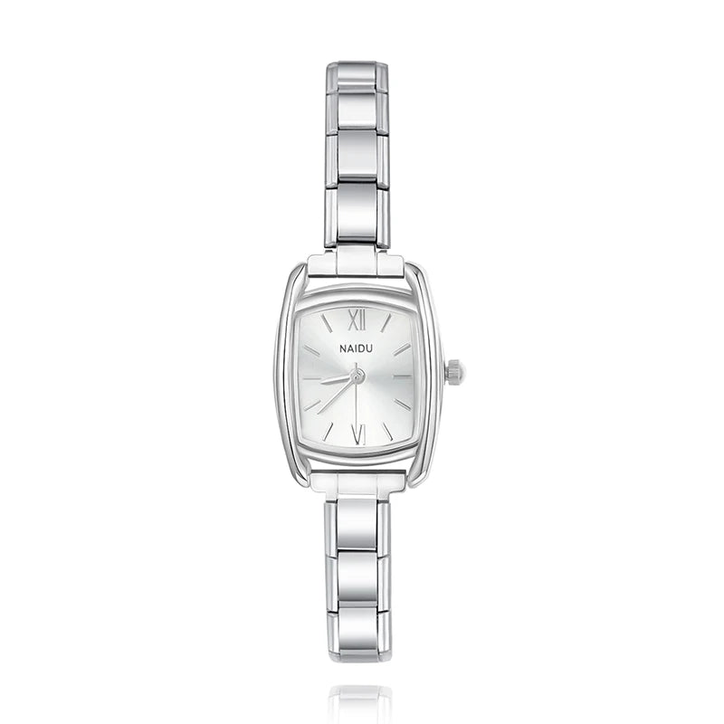 Reloj Base Modular - Diseño Clásico Rectangular (Números Romanos)