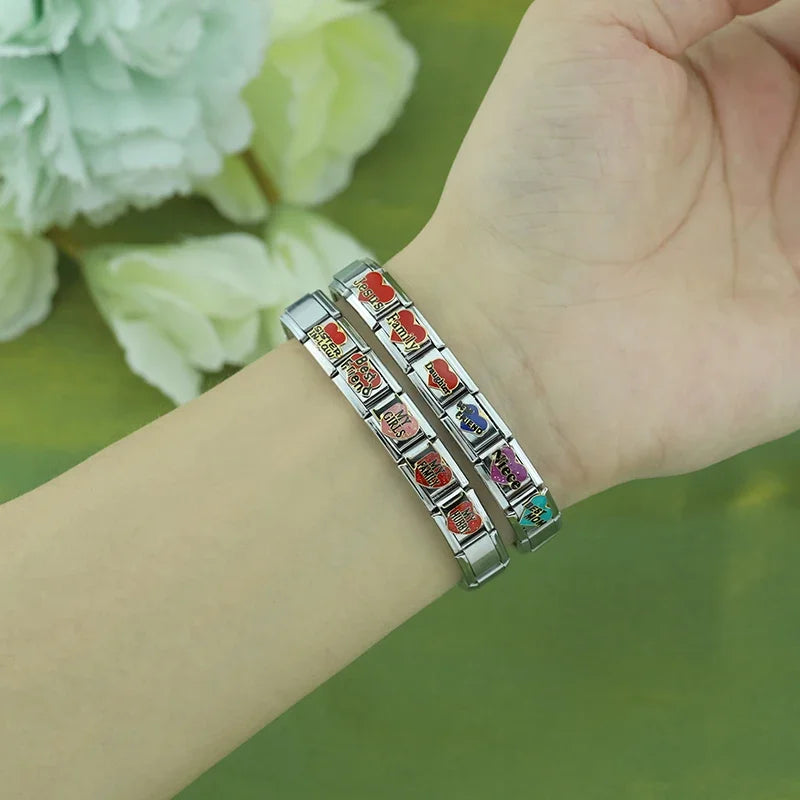 Charm Italiano Plano - Colección Lazos de Familia y Amor (Mamá, Abuela, Amigas)