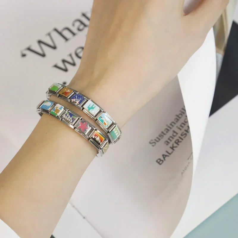 Charm Italiano Plano - Colección Diversión y Actitud (Queen Bee, Margarita, YOLO)