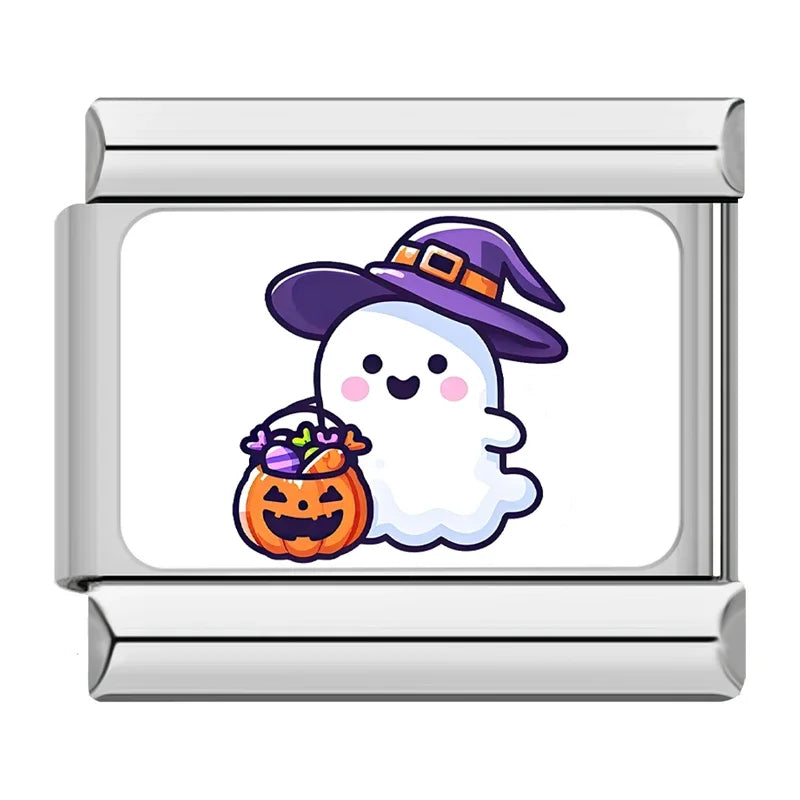 Charm Italiano Plano - Colección Halloween Pastel (Cute Spooky)