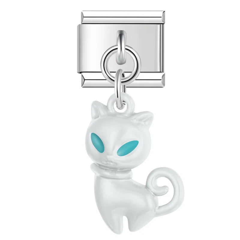 Charm Italiano Colgante - Colección Mascotas Pop (Perro Globo y Gato)