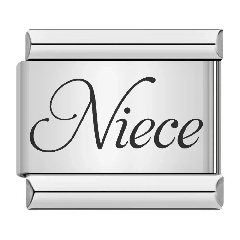 Charm Italiano Plano - Colección Lazos Familiares y Memoria (Homenaje Eterno)