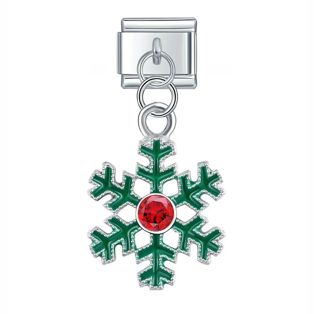 Charm Italiano Colgante - Colección Fiesta Navideña (Papá Noel, Árbol, Reno)