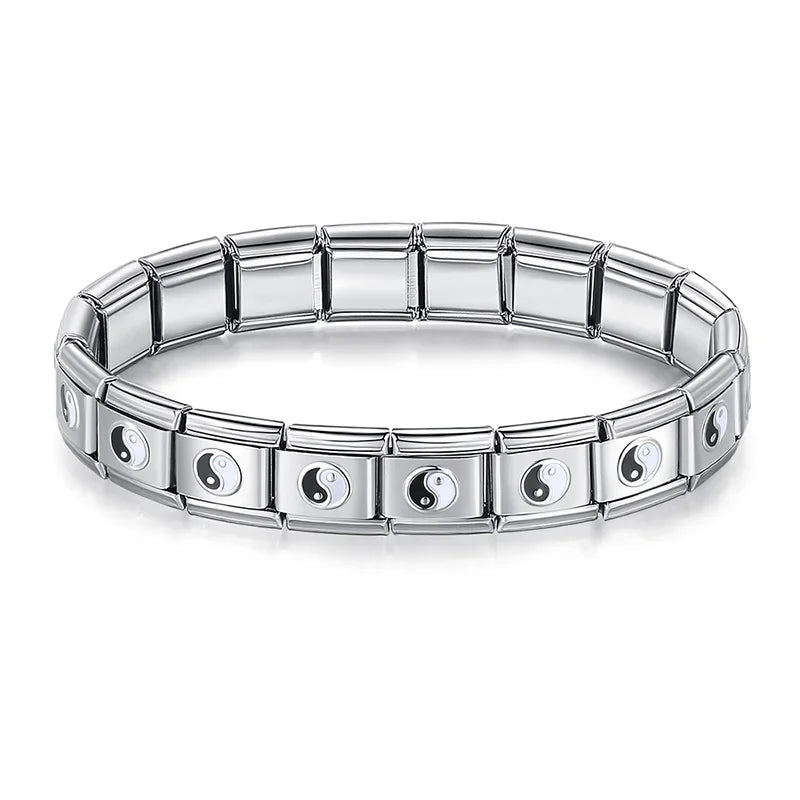 Full Base Bracelet - Hammered Textured Link (Gold, Silver and Rose)