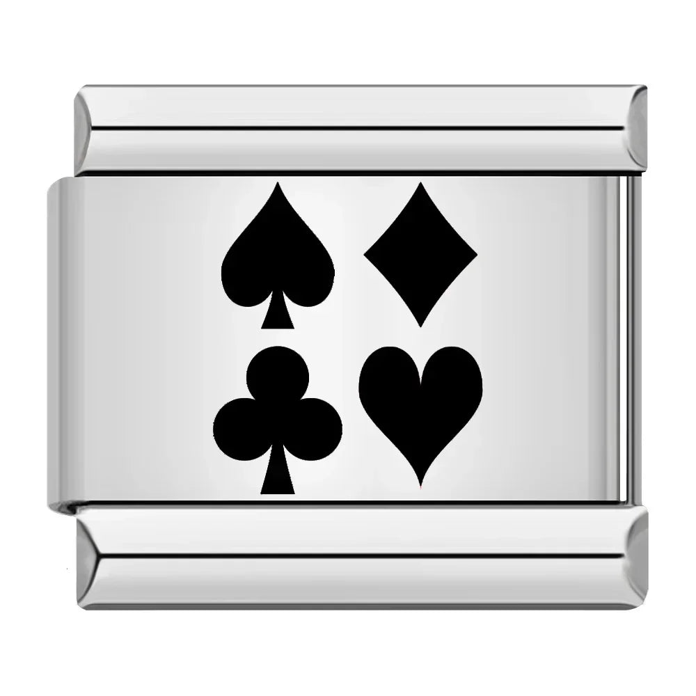 Charm Italiano Plano - Colección Casino Royale (Póker, Dados, Tragaperras)