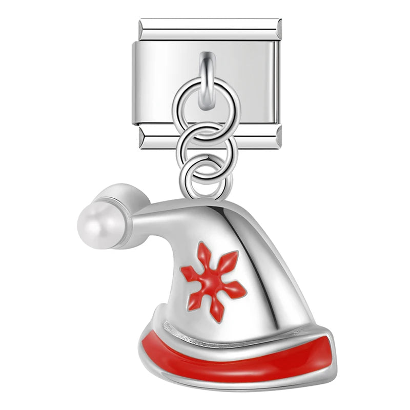 Charm Italiano Colgante - Colección Iconos Navideños (Reno, Muñeco, Árbol)