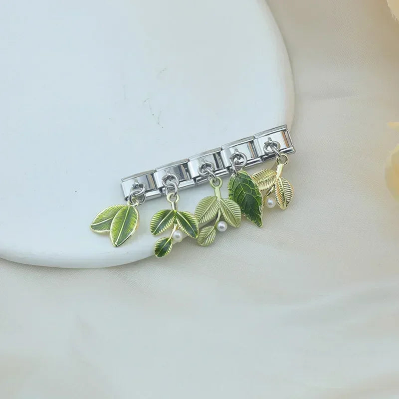 Charm Italiano Colgante - Colección Hojas Botánicas (Elegancia Natural)