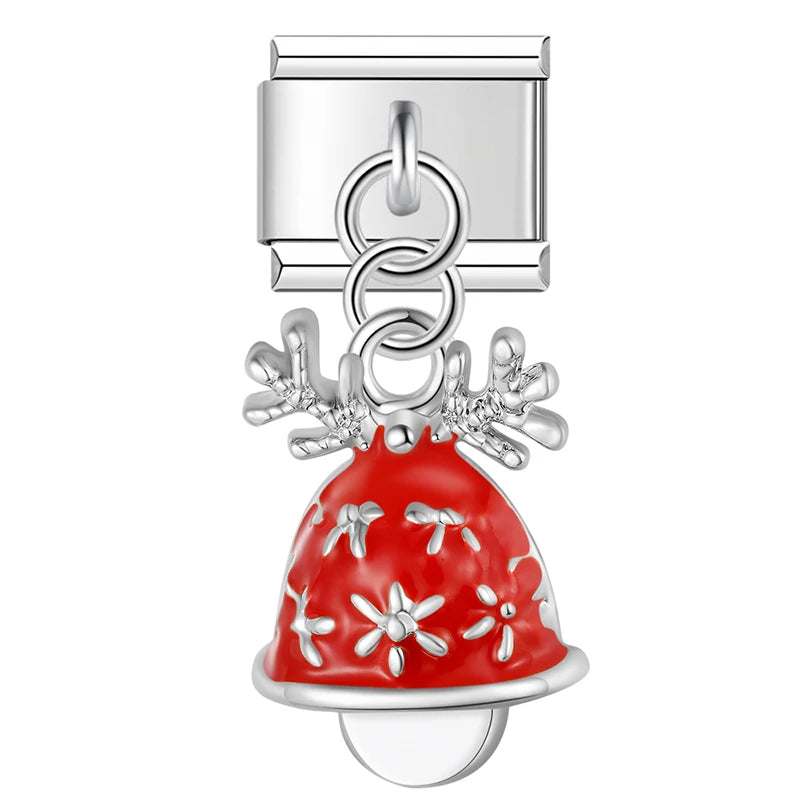 Charm Italiano Colgante - Colección Iconos Navideños (Reno, Muñeco, Árbol)