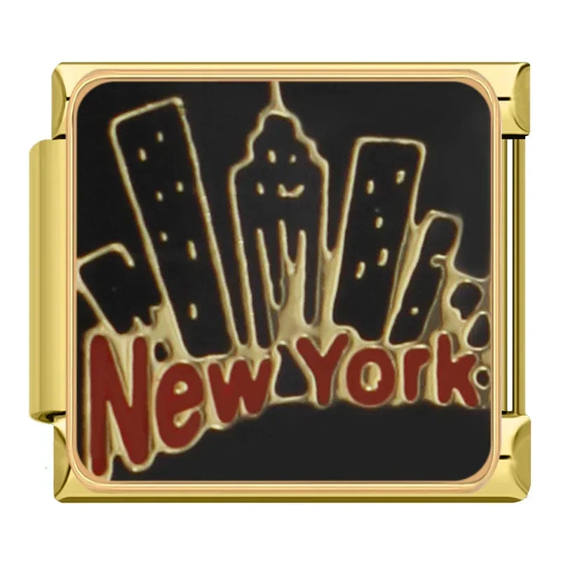 Charm Italiano Plano - Colección Pasiones y Recuerdos (Mamá, Retro, Viajes)