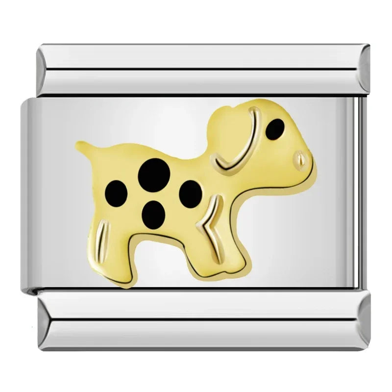 Charm Italiano Plano - Colección Reino Animal (Mascotas, Fauna y Unicornios)