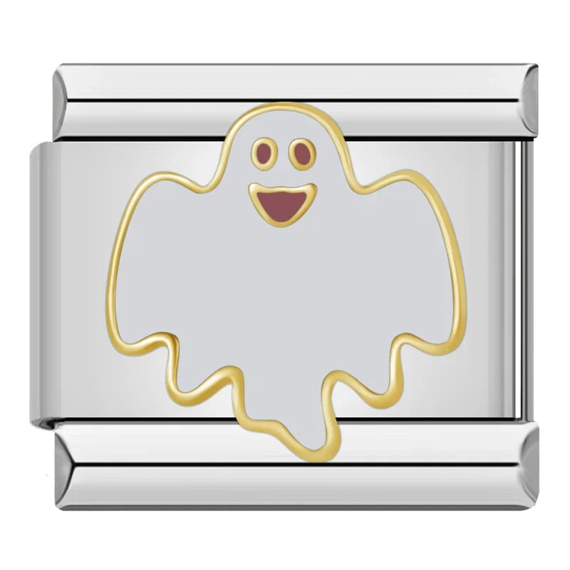 Charm Italiano Plano - Colección Magia Celestial y Holidays (Gato, Fantasma, Navidad)