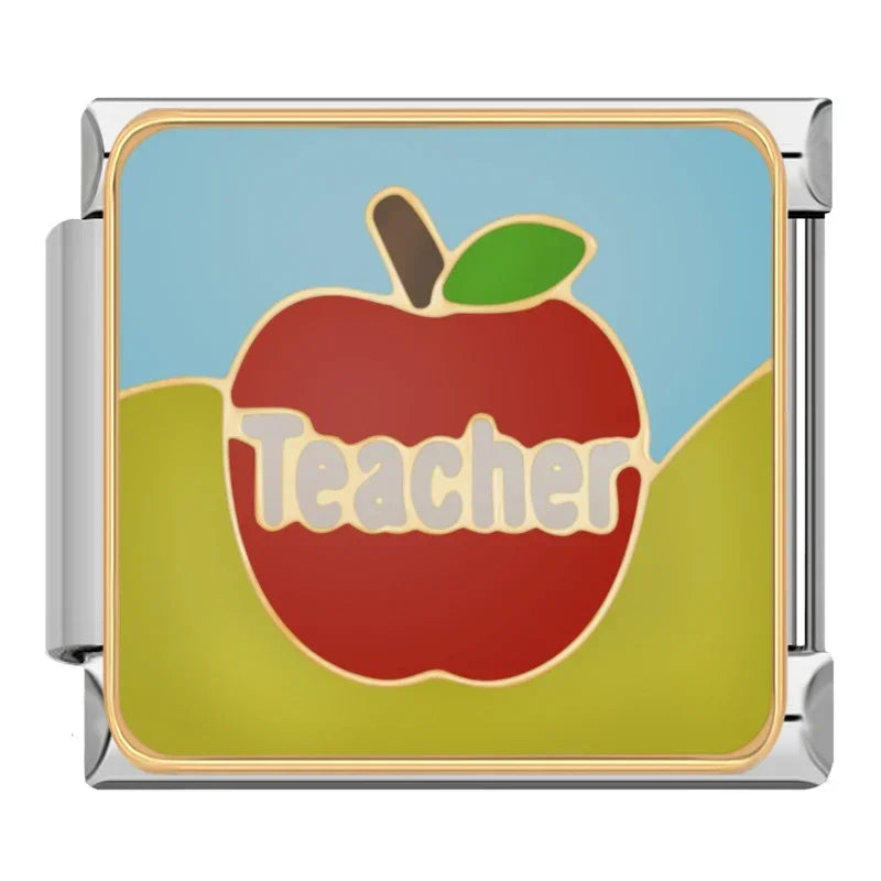 Charmant italien plat - Collection École et Baseball (Enseignants et Sports)