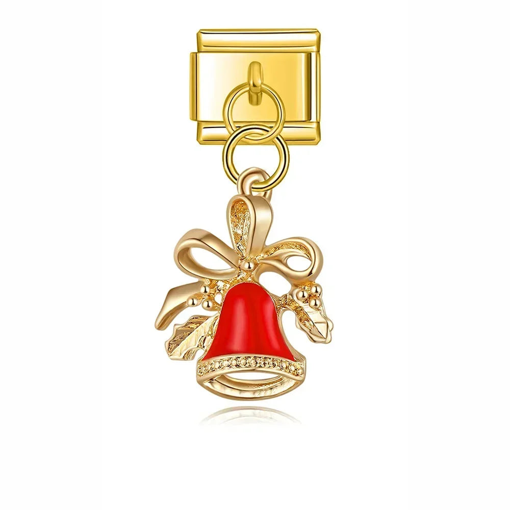 Charm Italiano Colgante - Colección Fiesta Navideña (Papá Noel, Árbol, Reno)