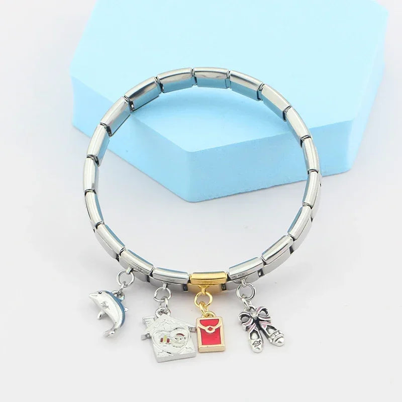 Charm Italiano Colgante - Colección Diversión y Recuerdos (Animales, Hobbies, Dulces)