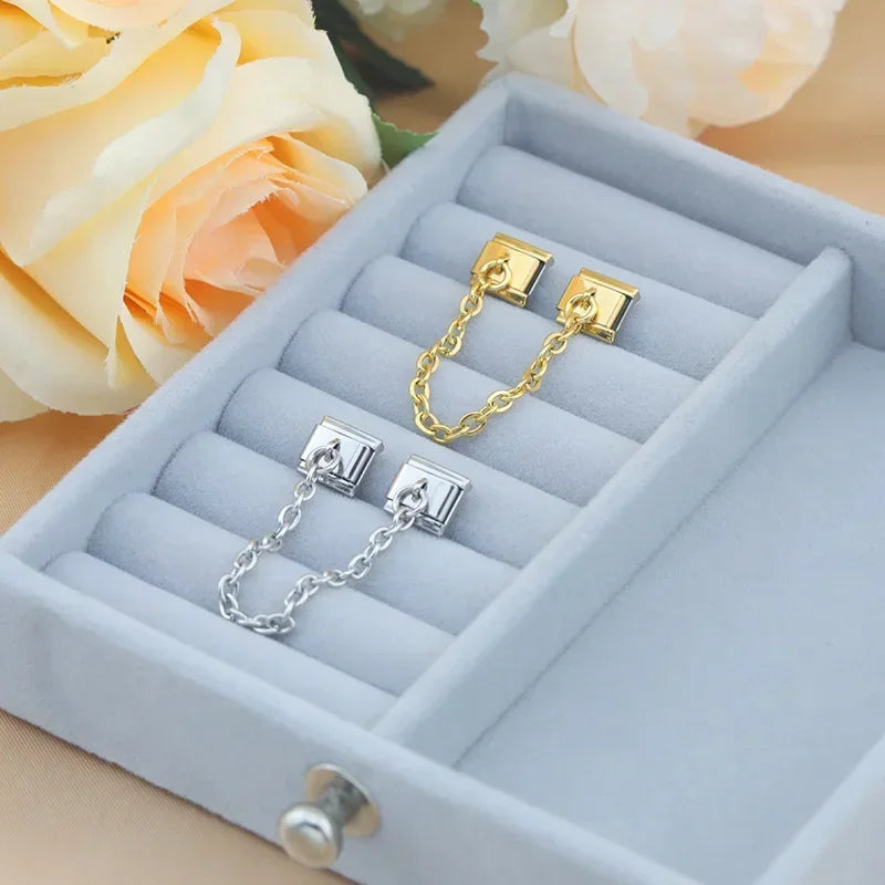 Charm de Seguridad - Cadena Funcional Minimalista (Oro y Plata)