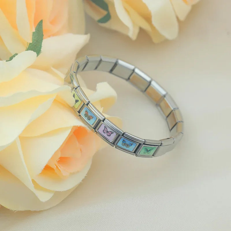 Charm Italiano Plano - Colección Mariposas del Mundo (Realistas y Coloridas)