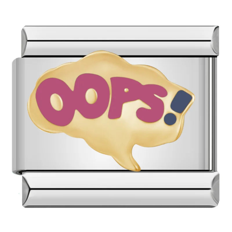 Charm Italiano Plano - Colección Mensajes con Actitud (Graffiti y Pop)