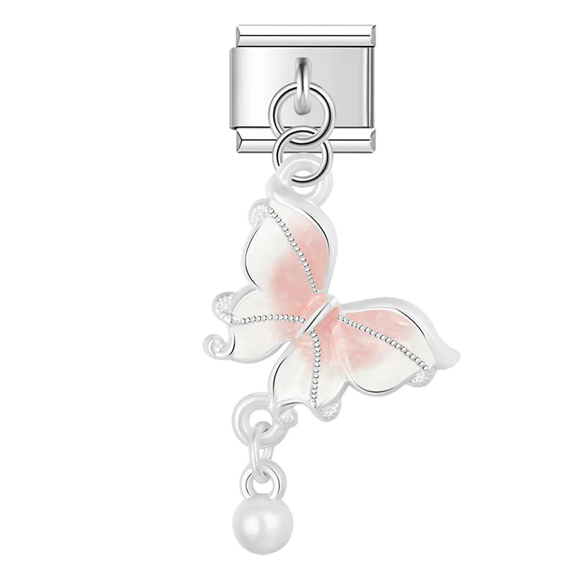 Charm Italiano Colgante - Colección Sueños Pastel (Mariposa, Nube, Estrella)