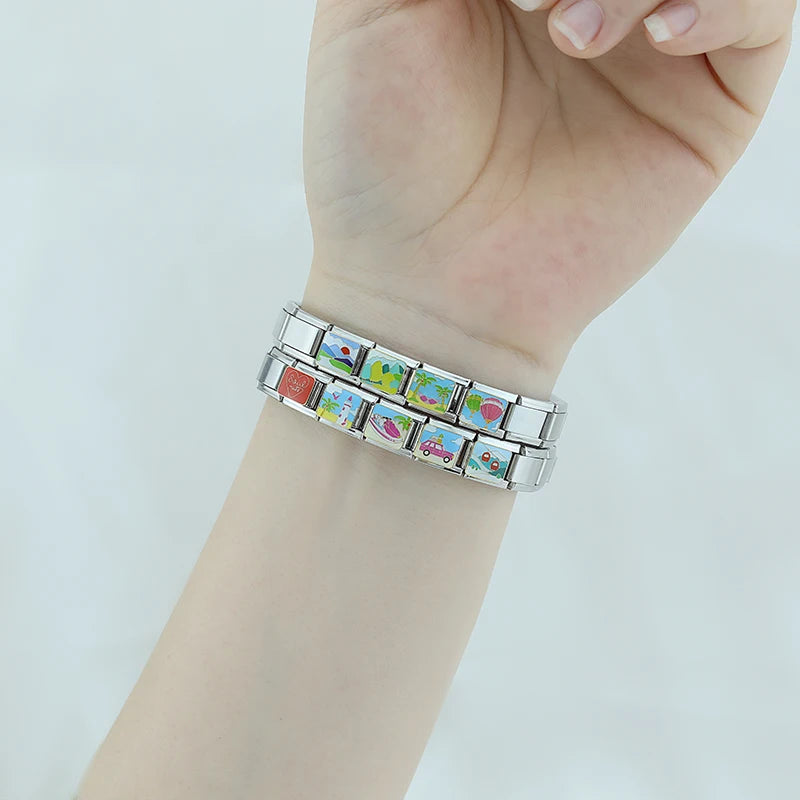 Charm Italiano Plano - Colección Paisajes y Aventura (Montaña, Playa, Surfing)