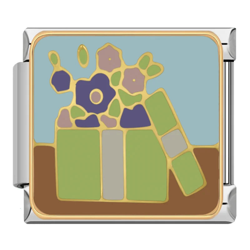 Charm Italiano Plano - Colección Jardín y Cosecha (Frutas, Flores y Plantas)