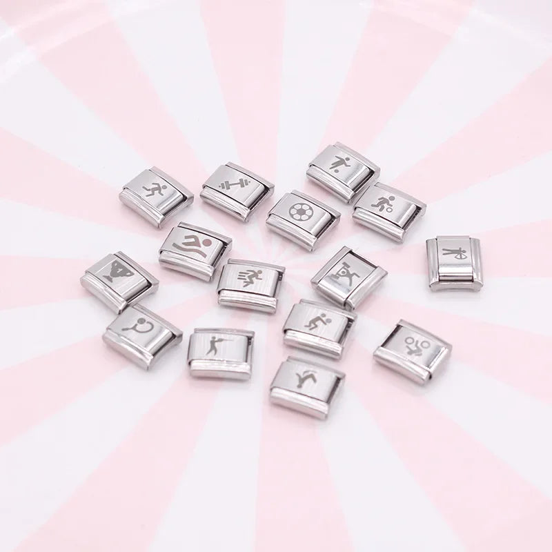 Charm Italiano Plano - Colección Deporte y Fitness (Running, Fútbol, Natación)